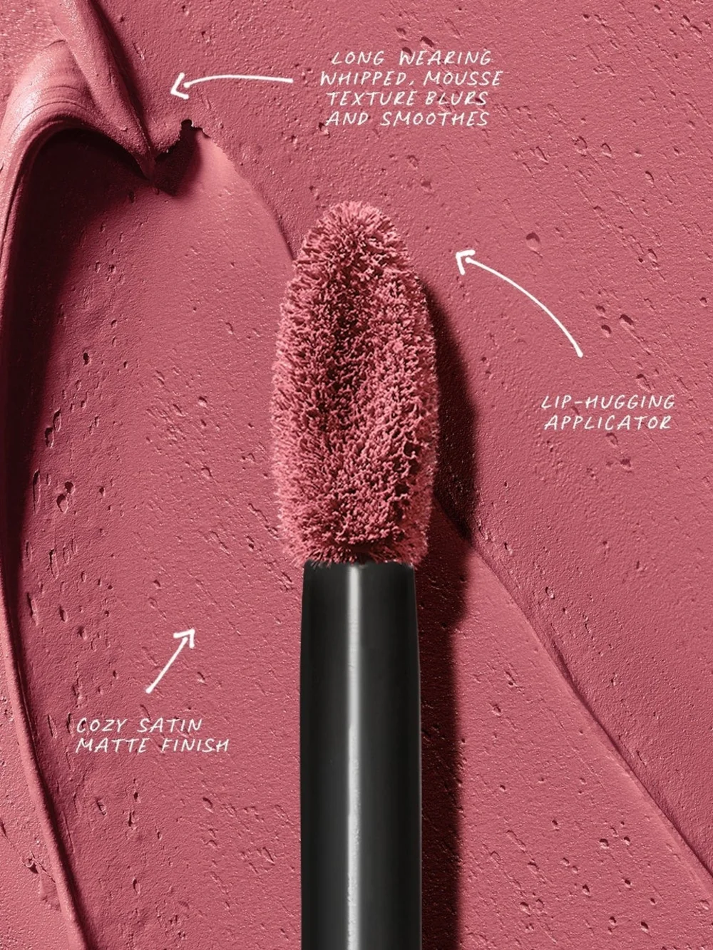 Makeup By Mario Ultra Suede Cozy Lip Cream Shade Rich Rose- New